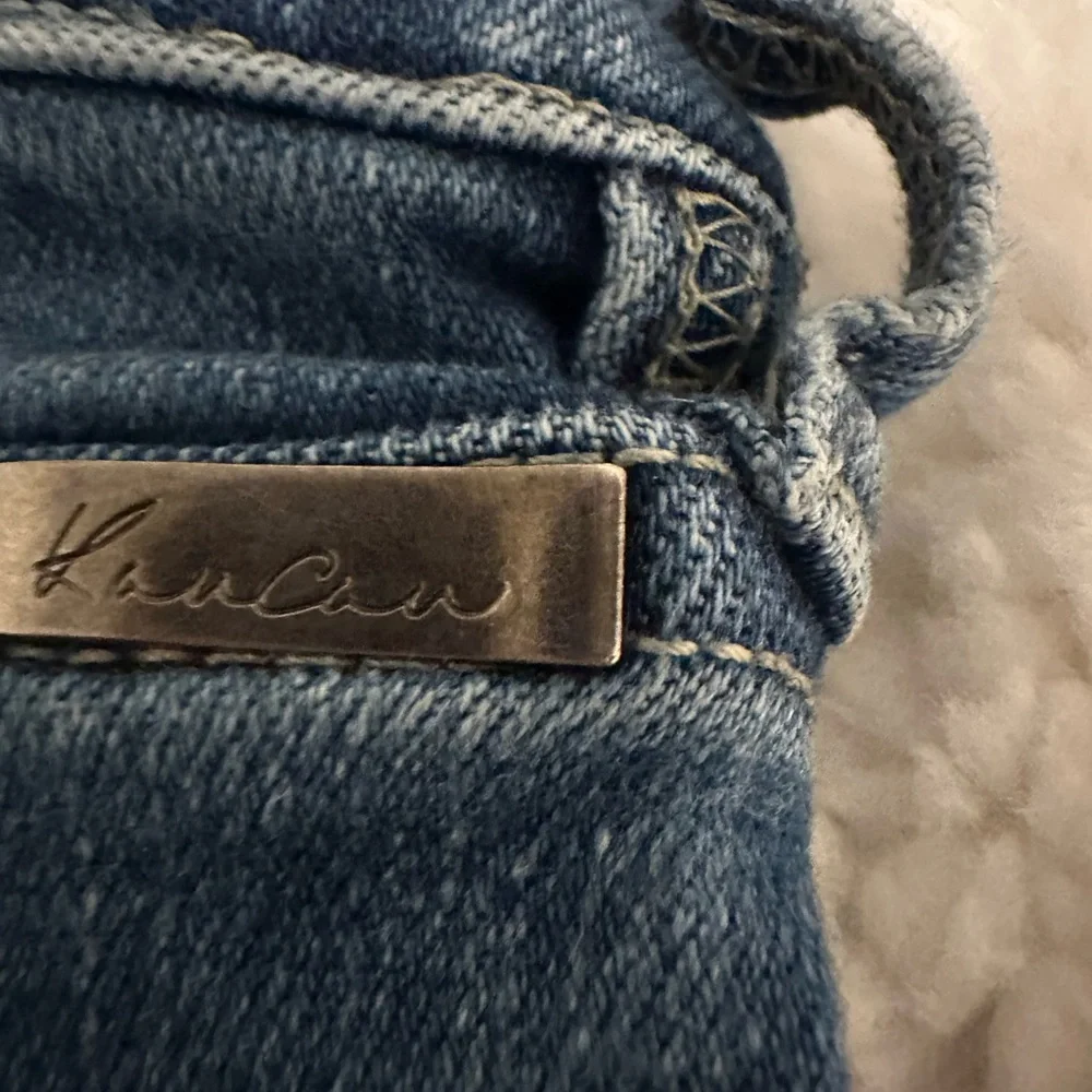 KanCan Flare High Rise Ripped Button Fly Jean - Picture 8 of 16